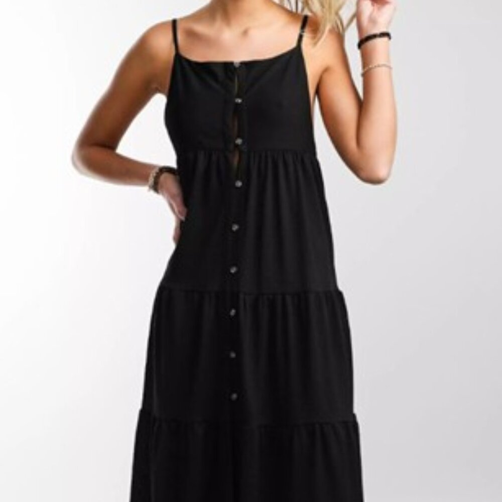 NWOT Hurley Tiered Midi Dress - Size Small